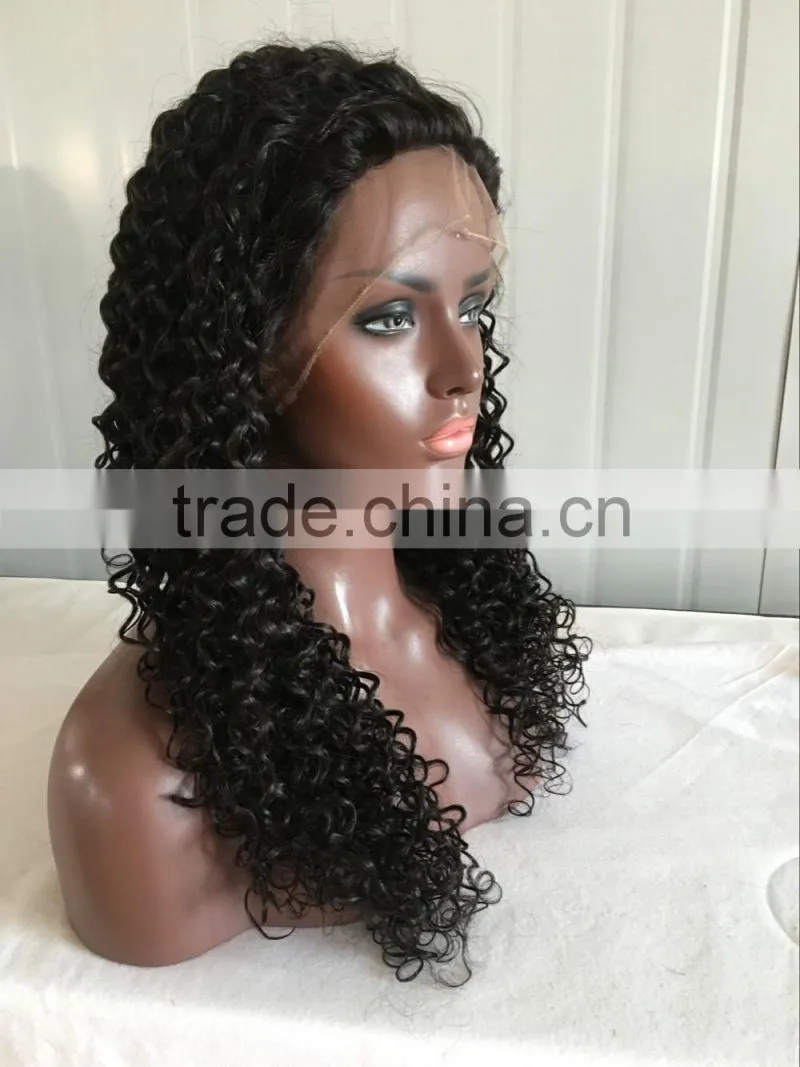 cheap human hair indian remi full lace wig with baby hair