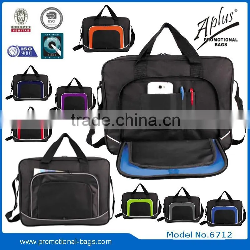 business briefcases with inner pens holder and mobile holder 6619#