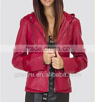 Feminine Jacket Synthetic Leather Jackets