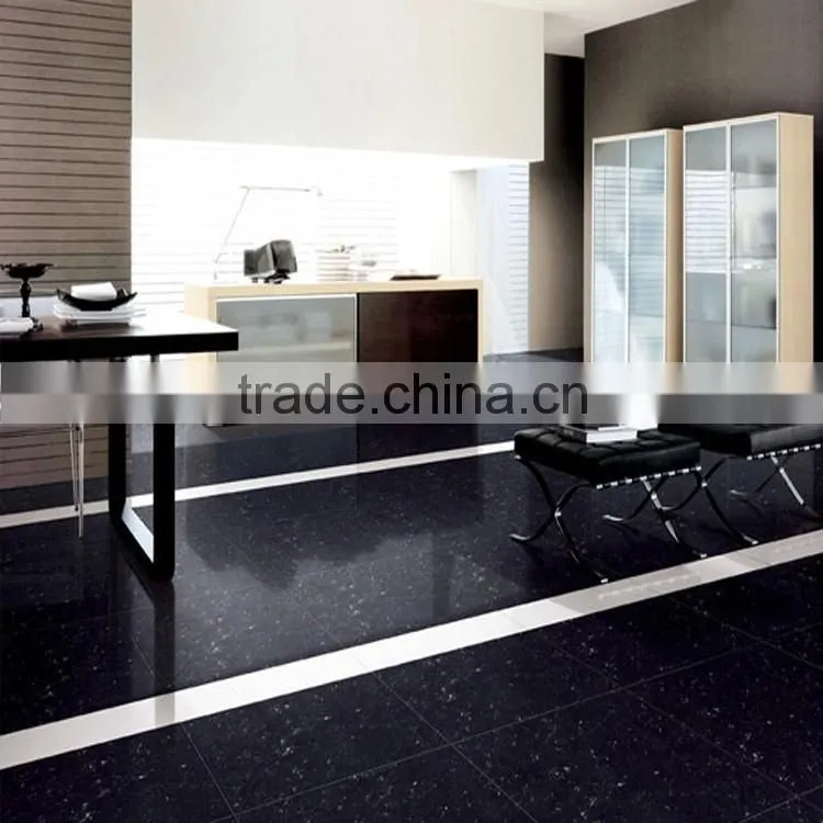 Foshan Floor Plancher Noir Porcelaine