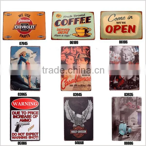 20x30cm vintage music metal tin signs