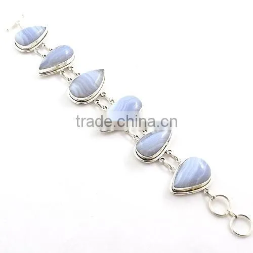 Rutilated Quartz bracelet silver jewelry with natural gems 925 solid sterling silver jewelry