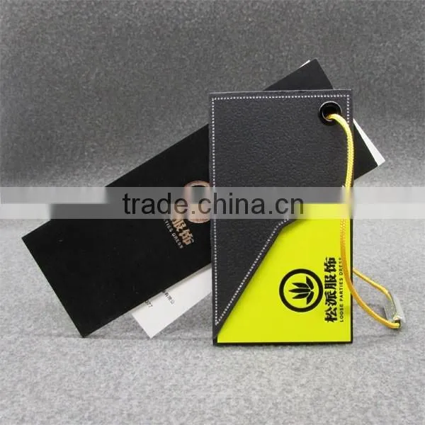 PU Coated Thick Garment Labels And Tags
