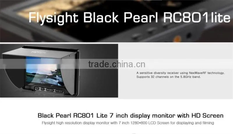 G2961 flysight High resolution display monitor with 7 inch 1280*800 LCD Screen