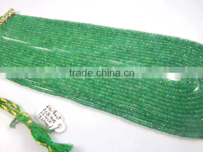 beautiful Multi strand Topa quality emerald beads Neacklacer antique look 13 strand necklace