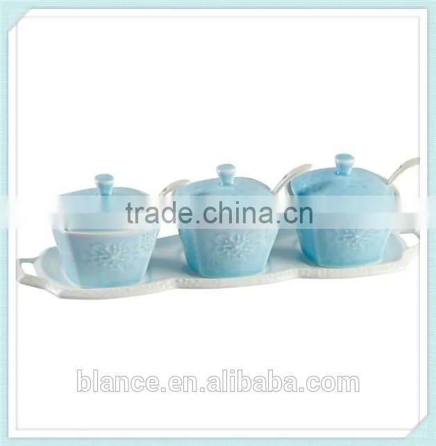 ceramic salt and pepper canister for sugar and flour