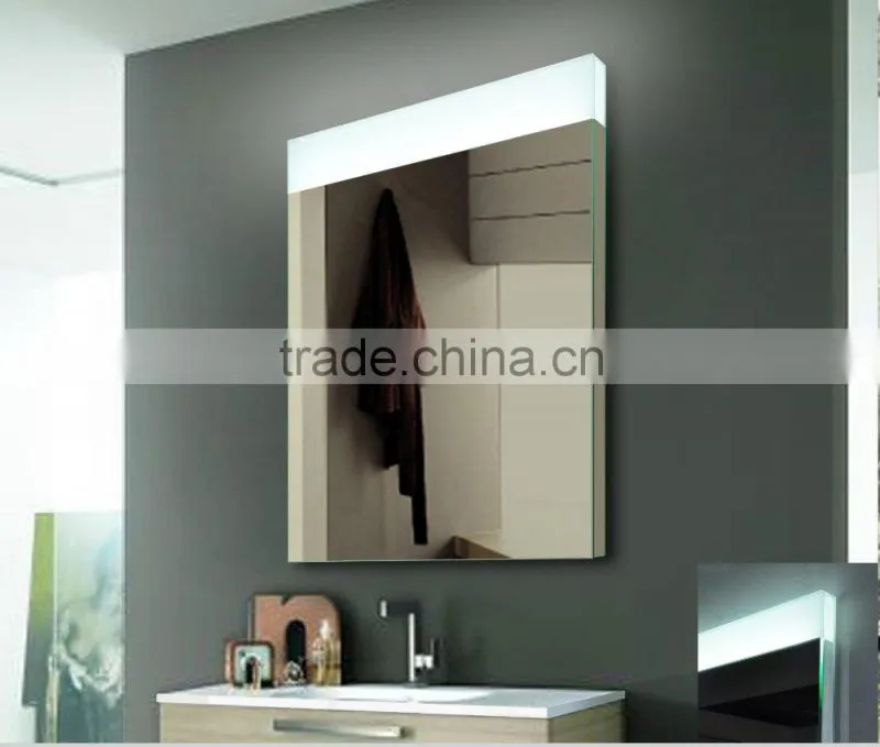 Modern apartment lighting bathroom LED acrylic mirror with demister