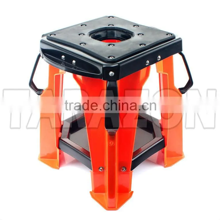 Universal Adjustable high strength plastic round tube MX motocross racer stands