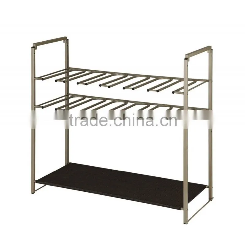 Icegreen 6-pair Metal Stackable Shoe Rack