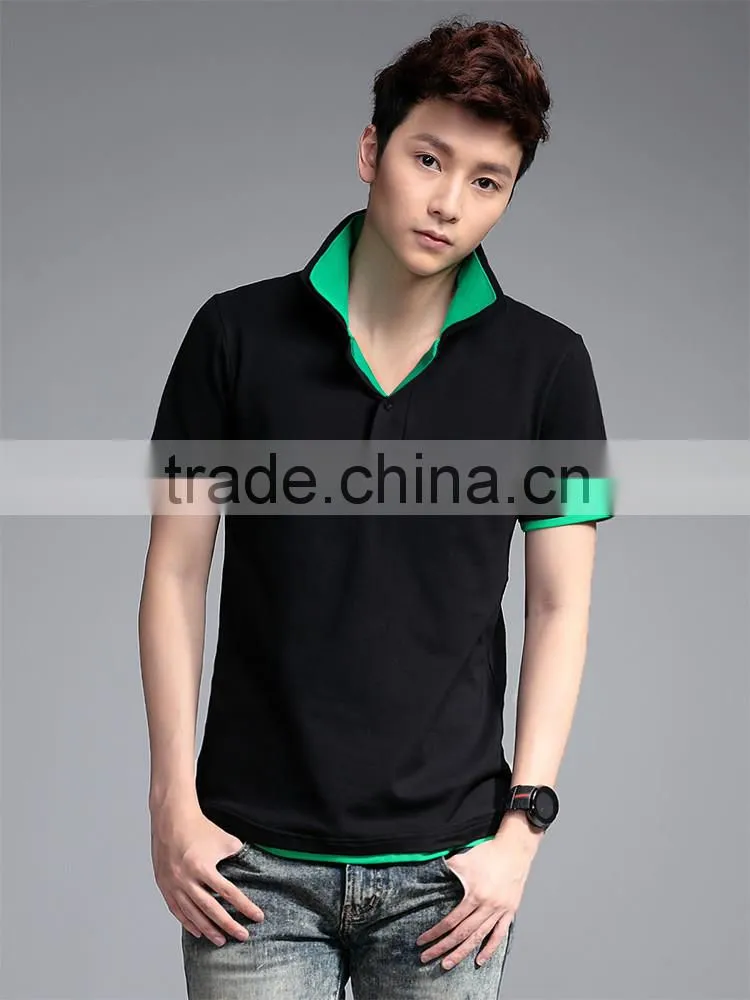 fashion summer men's polo short sleeve t-shirts