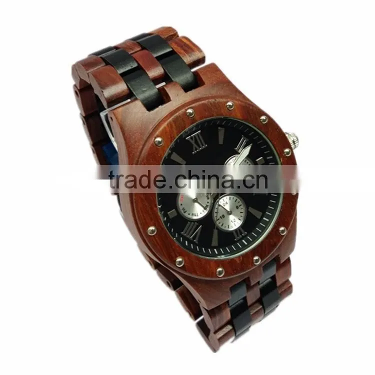 2016 Fashion luxury quartz wooden watches for mens wrist watches