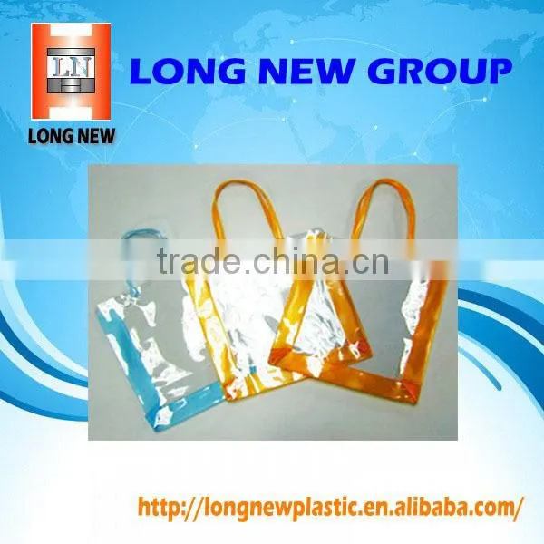 E health food File handbag cometic custom plastic makeup bag
