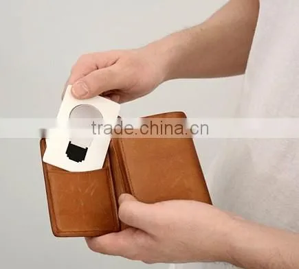 card shape fold up design compact super slim LED pocket wallet purse lamp
