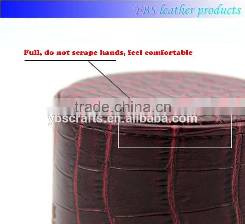 wholsale custom classical leather dice cup for entertainment