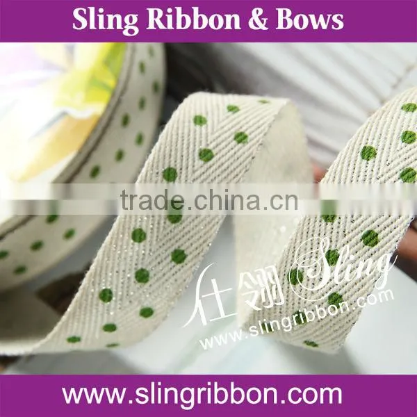 Wholesale Christmas Cotton Ribbon Small Roll Packaging