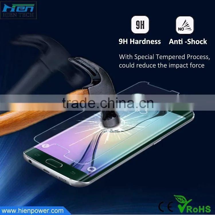 9H 0.26mm rounded edge tempered glass screen protector for samsung note 5