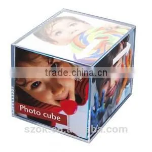 Latest design wall mount square acrylic funia photo frame