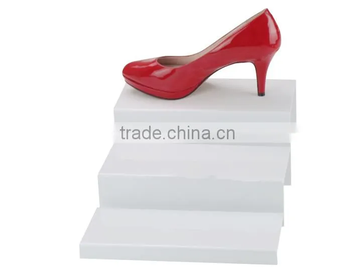 3 layer acrylic shoe display stand/holder