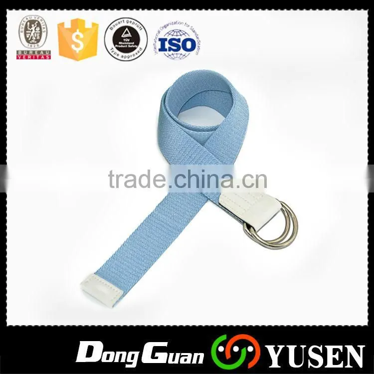 Web Customized Blue Canvas Belt With Printed Logo