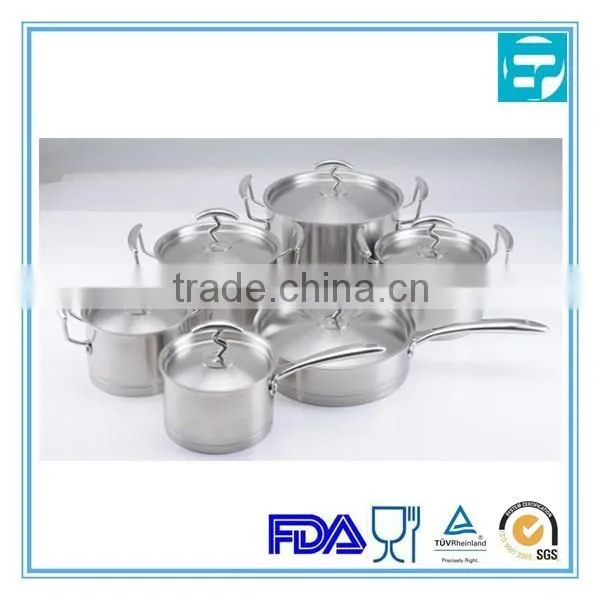 12pcs luxurious stainless steel cookware set