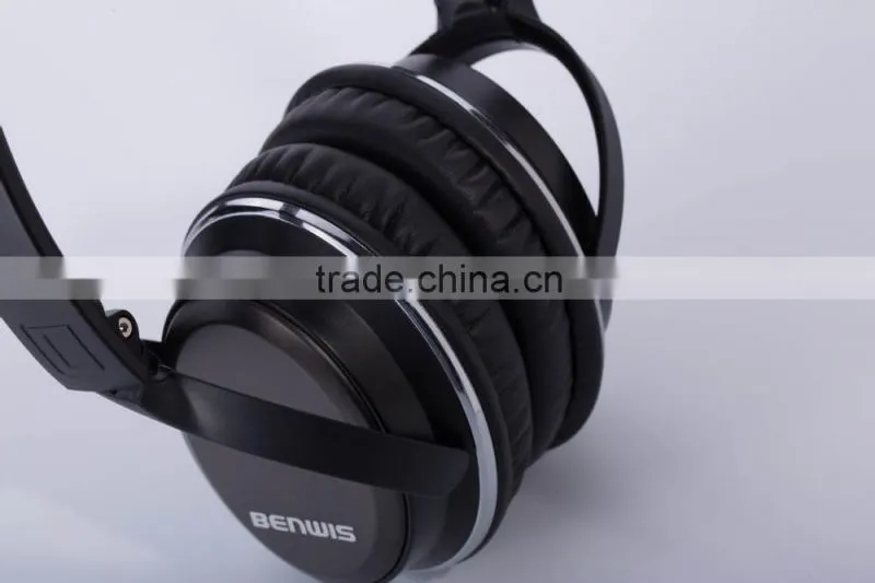 2015 BENWIS H600 over head headband wired headphones cable headset for laptop with mic