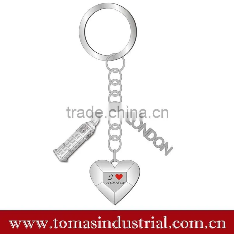 Hot sale souvenir keychain custom metal keychain wholesale