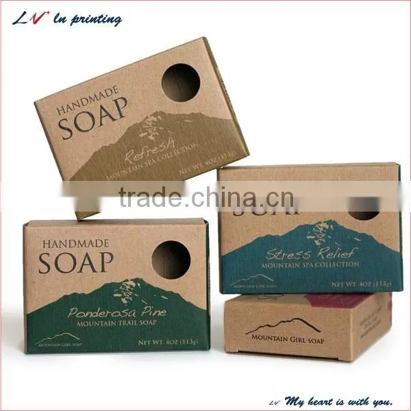 high quality custom printed paper soap box made in shanghai