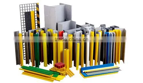 Building materials FRP plastic rain gutter profile