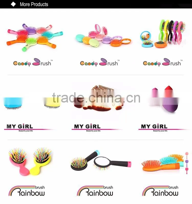 MY GIRL Unique Design Long Handle Powder Puff, Cosmetic Sponge Powder Puff
