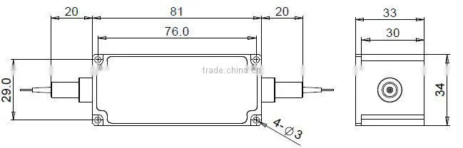 1W 2W 5W 10W 20W 1064nm High Power Polarization Maintaining Isolator HPPMIS fiber optical isolator OEM factory