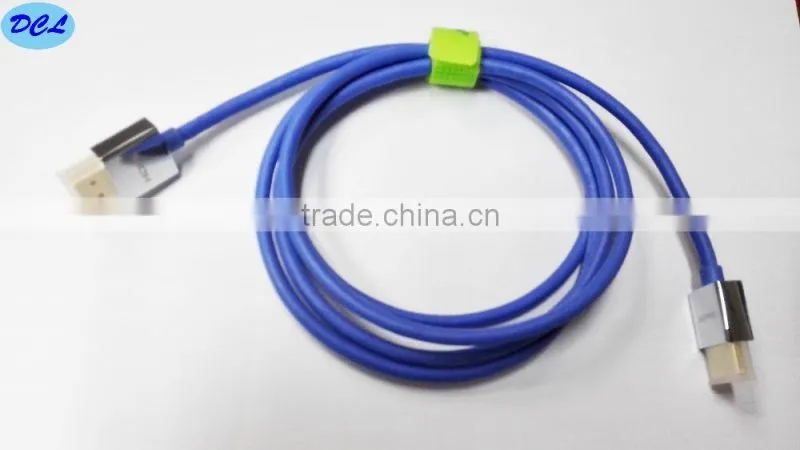 3M Blue slim HDMI cable with sliver metal shell