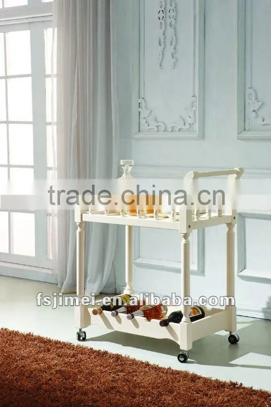 modern MDF panel white Hand Trolley