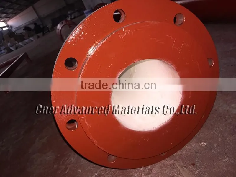 Ceramic lined wear resistant steel pipe, ceramic lined elbow