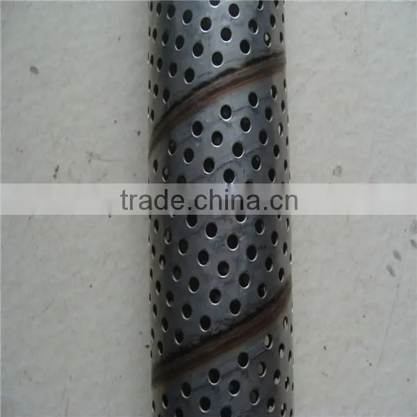 manufacture perforated steel pipe/base pipe/perforated pipe
