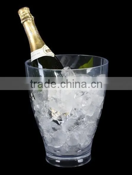 oval shape smirnoff acrylic led ice bucket for wholesale