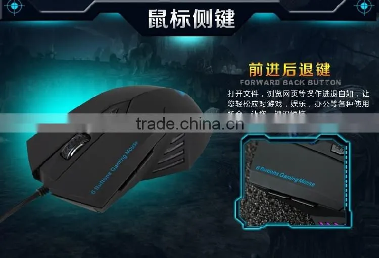 large pretty light up gaming computer mouse