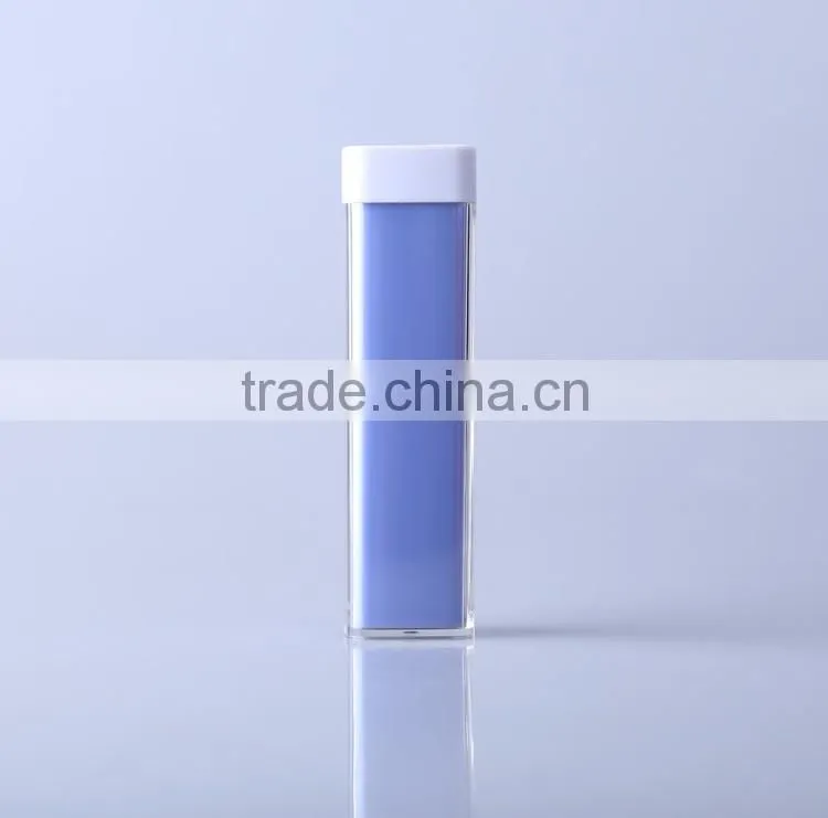 Promotion lipstick shape portable power bank 2600mah battery charger