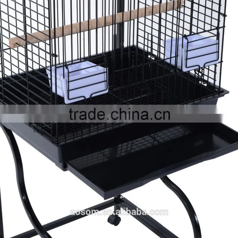 Pawhut 58" Bird Cage - Black