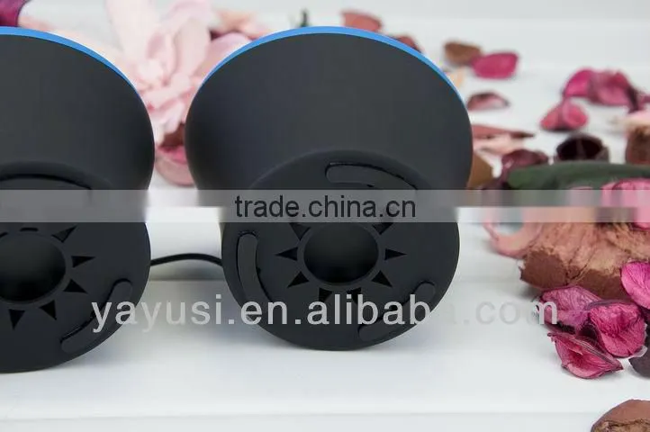 2.0 passive type speaker for computer/mobile phone with vibration membrane at bottom