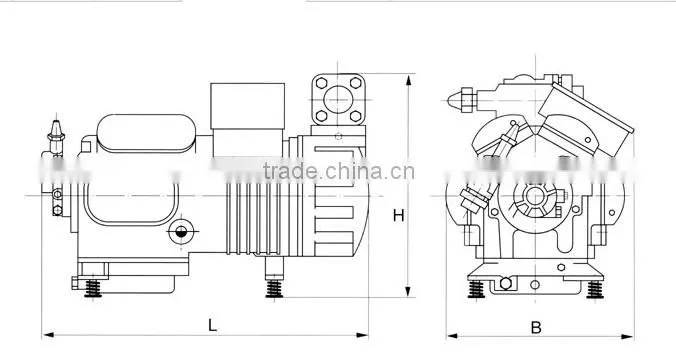 60HP dwm Copeland Compressor D8DJ-600 X