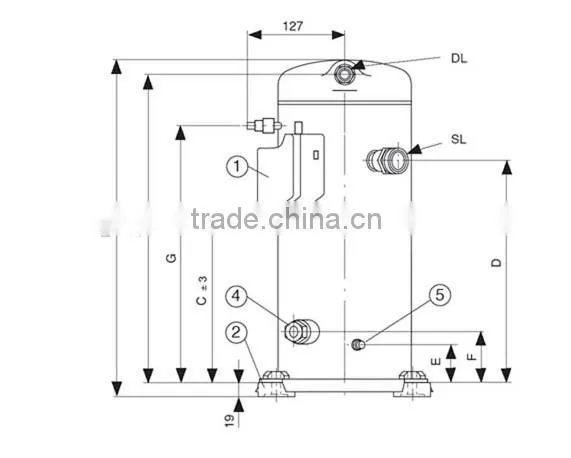 Copeland Compressor ZF Series for sale ZF15K4E-TFD