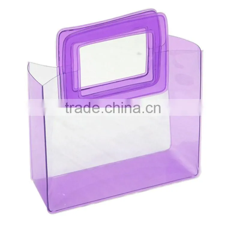 Custom Plastic PVC clear bag with logo print
