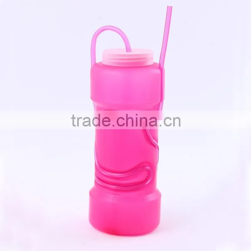 Popular colorful plastic straw cup with lid