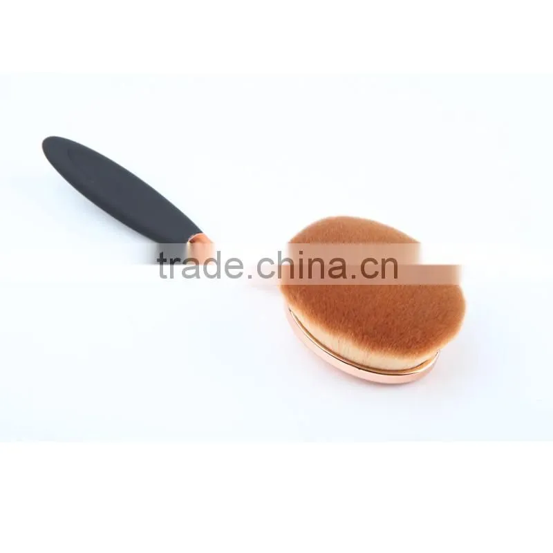 Black Packing Plastic Nylon Oval 6 Brush Soft Hair Best Quality Makeup Brush