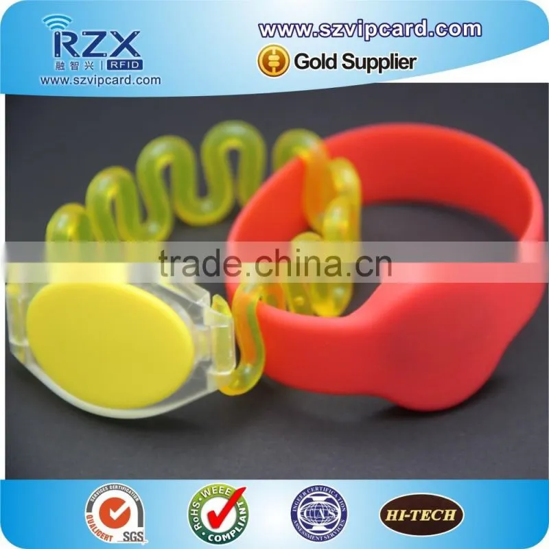 Full color ABS ISO14443A chip passive 13.56Mhz wristband