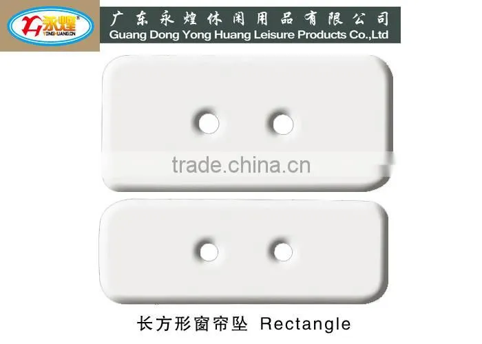 rectangle curtain lead weight with two hole