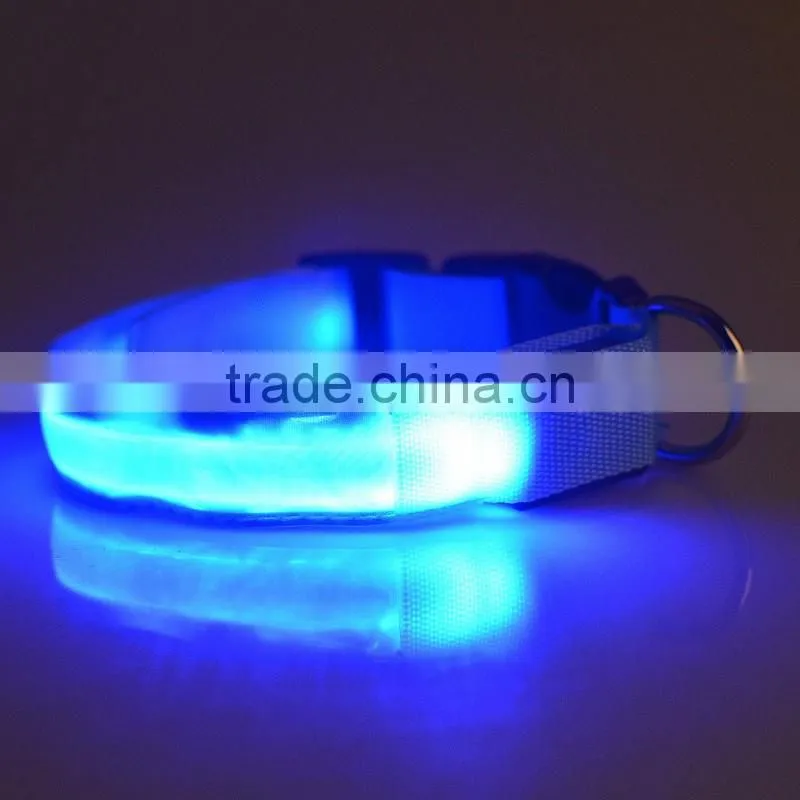 Glowing in dark led dog leashes and collars