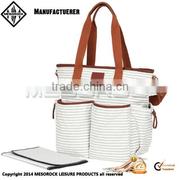 Multi-purpose mommy bag with changing pad baby diaper bag