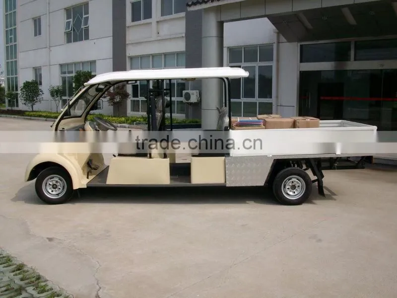48v 4 seater rear cargo box electric pickup, electric pallet, cargo box electric truck