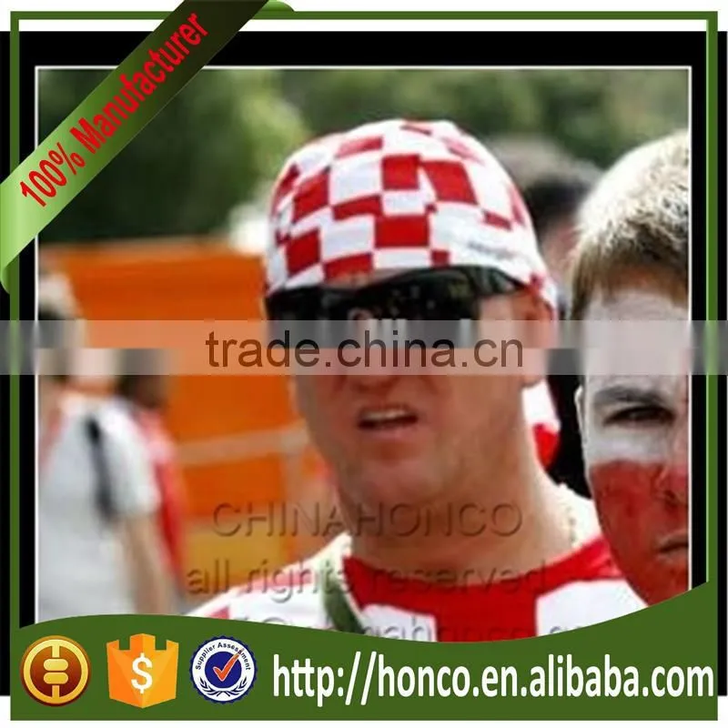 Croatia fan german bandana croatia pirate hat for EURO 2016